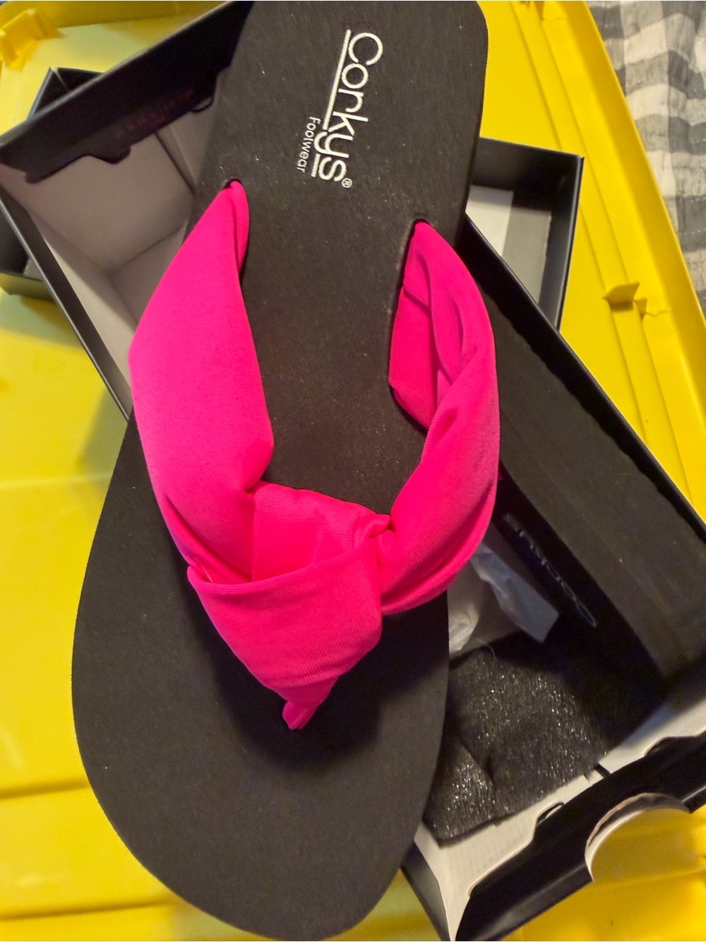 Corkys Hot Pink Flip Flop platform